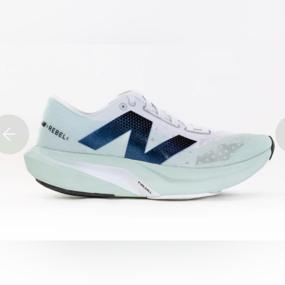 New Balance Women's Mint and Navy FuelCell Racing Shoe